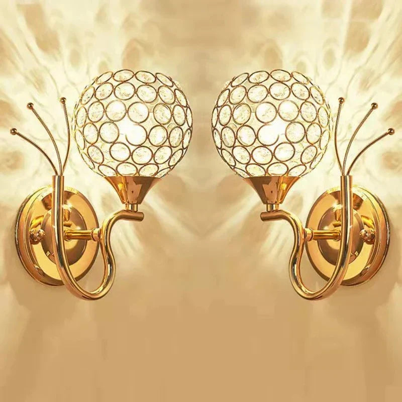 CrystalLuxe - Elegant Crystal Wall Lamp with LED Lighting – Glamorous Wall Lighting