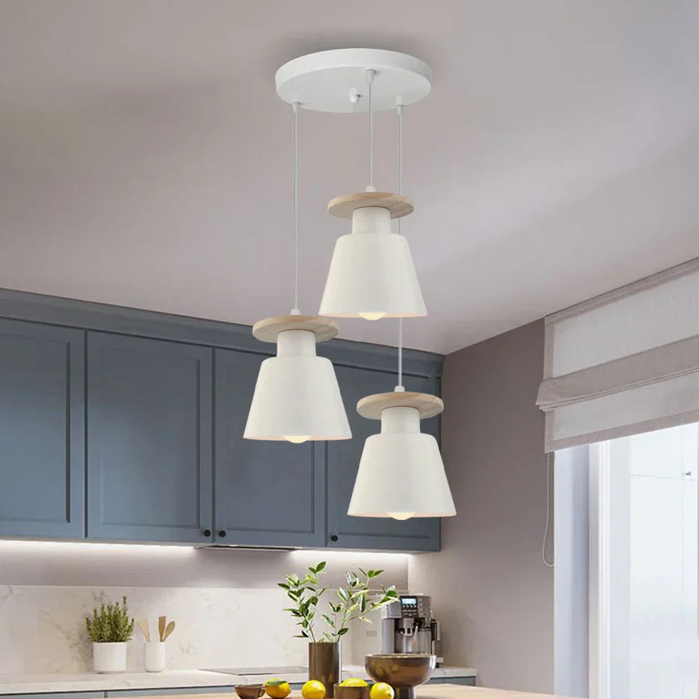 NordicGlow - Candeeiro Suspenso Escandinavo para Sala de Jantar ou Cozinha