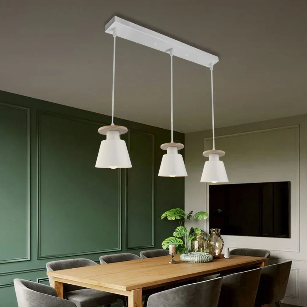 NordicGlow - Candeeiro Suspenso Escandinavo para Sala de Jantar ou Cozinha