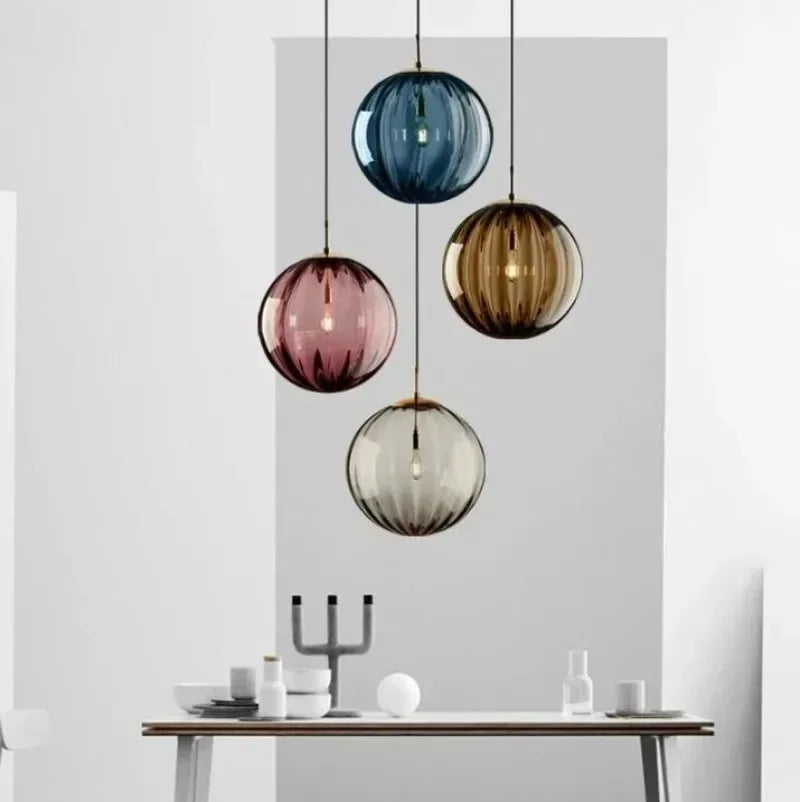 AuroraGlobe - Candeeiro de Teto Moderno com Lâmpada LED