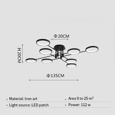 LumenElegance - Lampadario LED moderno