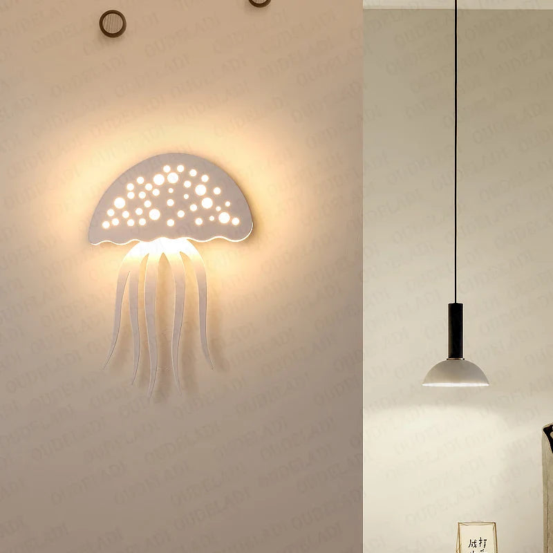 AquaGlow - Lampada da parete LED a forma di medusa
