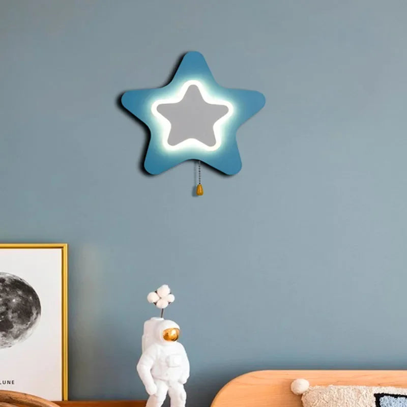 KidsCloud - Lampada Notturna LED con Design Nuvole e Mongolfiera – Lampada da Parete