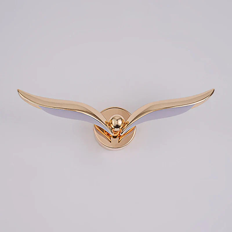 SeagullGlow - Modern Wall Lamp in Seagull Design – LED Indoor Lighting in Gold