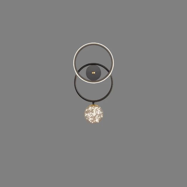 LuxeGlow – Modern LED Wall Lamp in Gold with Glass Globe