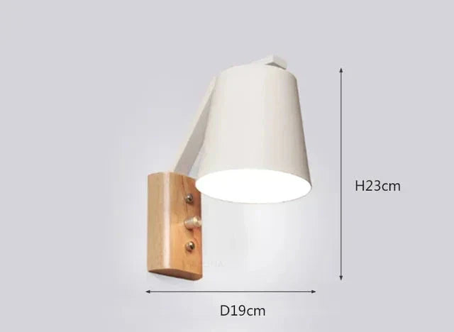 WoodFlex - Modern Wooden Wall Lamp with Swiveling Arm