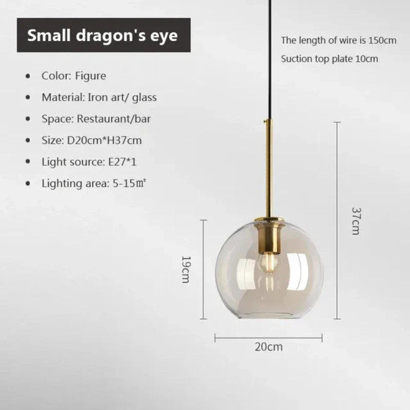 NordicGlas - Lampada a sospensione scandinava moderna