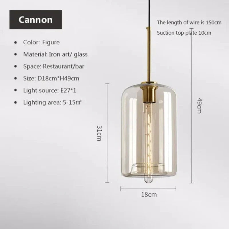 NordicGlas - Lampada a sospensione scandinava moderna