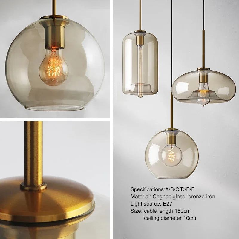 NordicGlas - Lampada a sospensione scandinava moderna