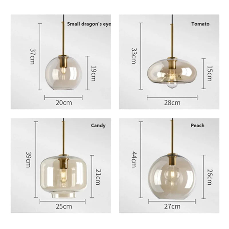 NordicGlas - Lampada a sospensione scandinava moderna