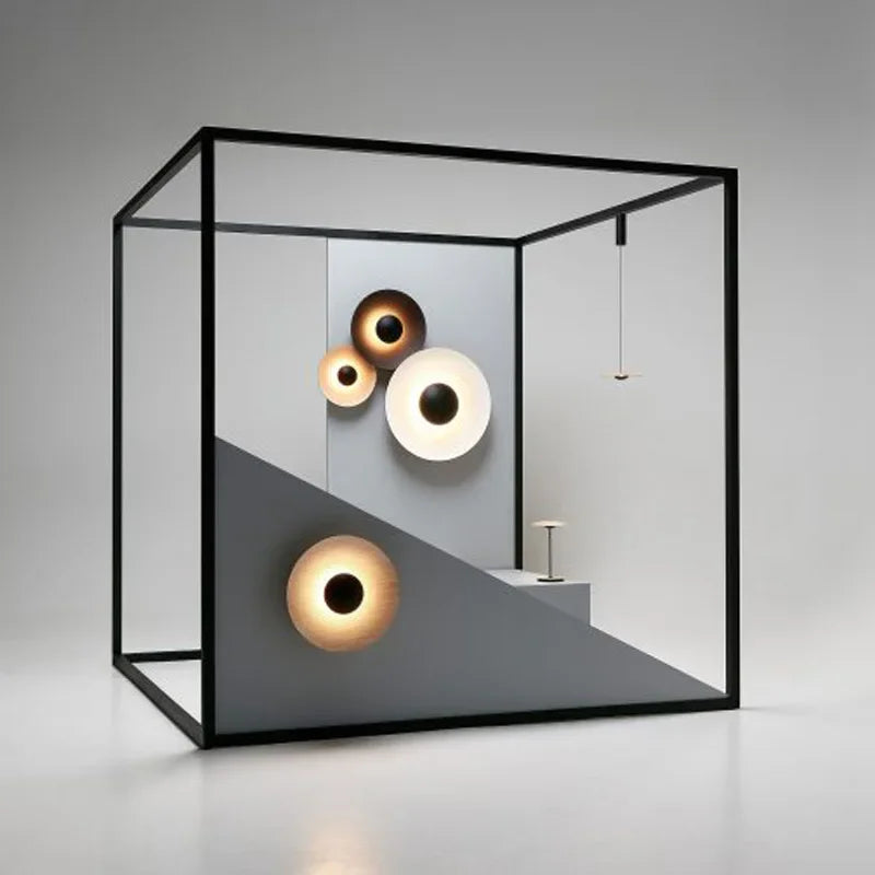 RoundShine - Lampada da parete rotonda moderna