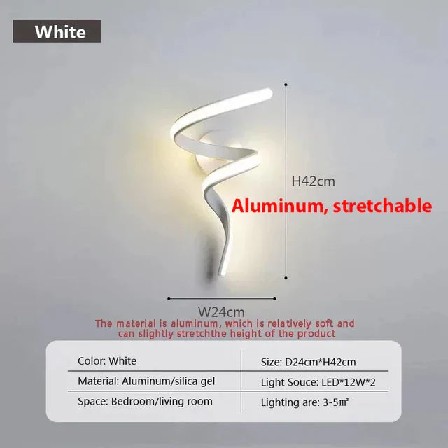 LumiSpiral - LED Wall Lamp with Modern Design