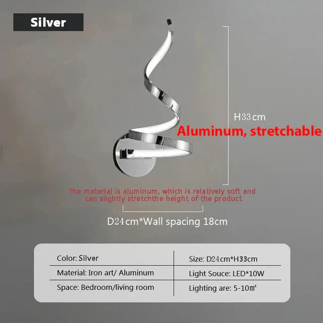 LumiSpiral - LED Wall Lamp with Modern Design