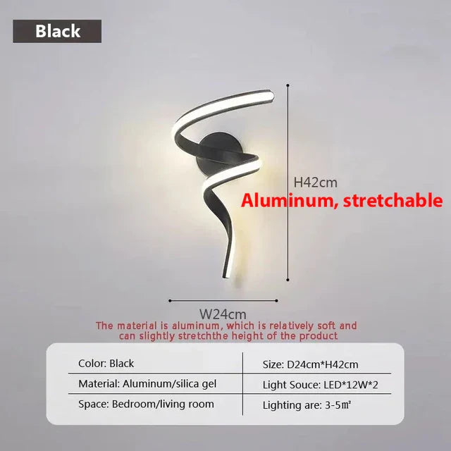 LumiSpiral - LED Wall Lamp with Modern Design