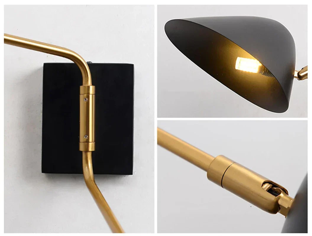 FlexGlow - Rotatable Wall Lamp with Long Arm and LED Lighting