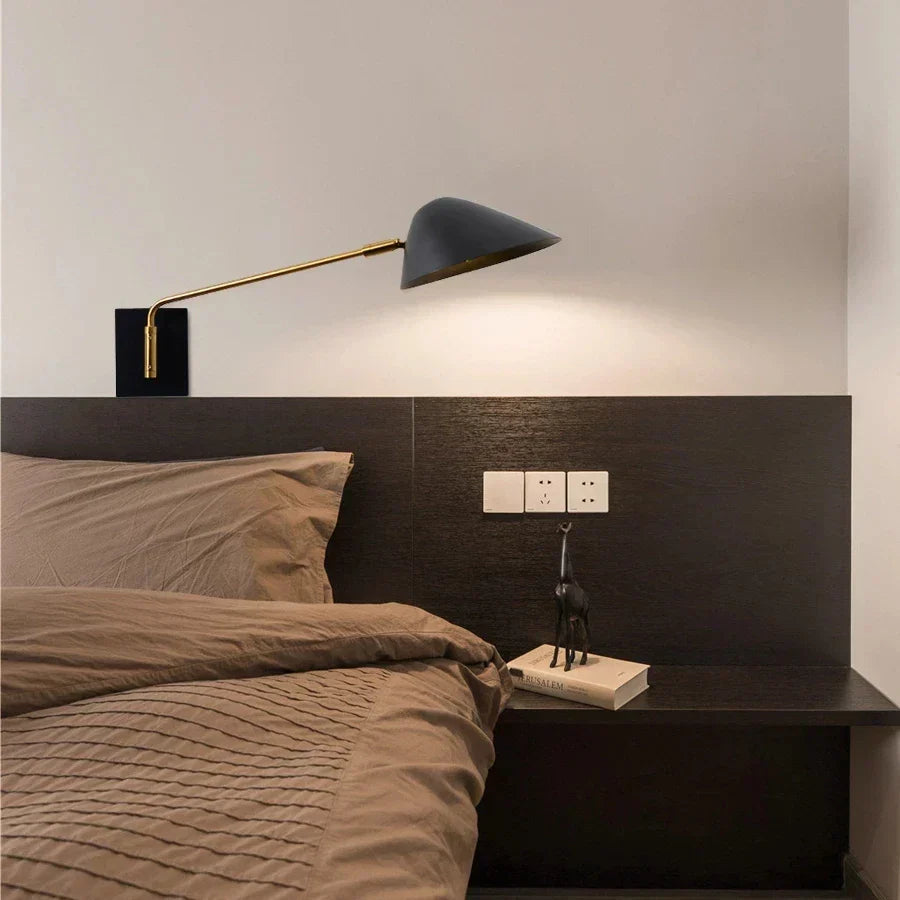 FlexGlow - Rotatable Wall Lamp with Long Arm and LED Lighting