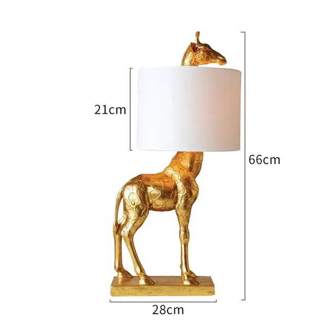 SafariGlow - Giraffe Table Lamp in Safari Style for Living Room & Bedroom