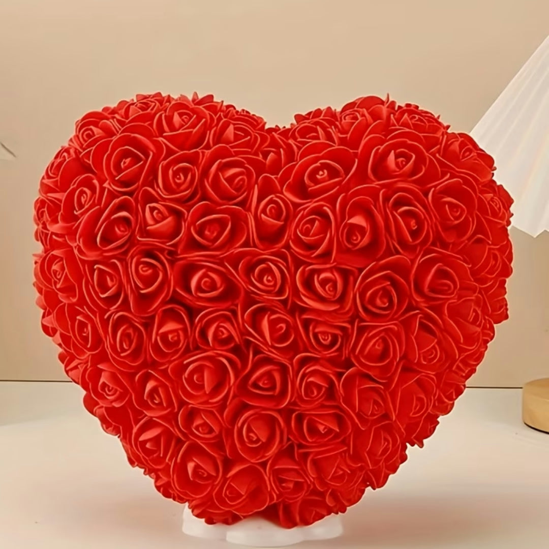 Moedeerdag Cadeau Kunstbloemen Rozen Boeket Hartvorm Decoratie
