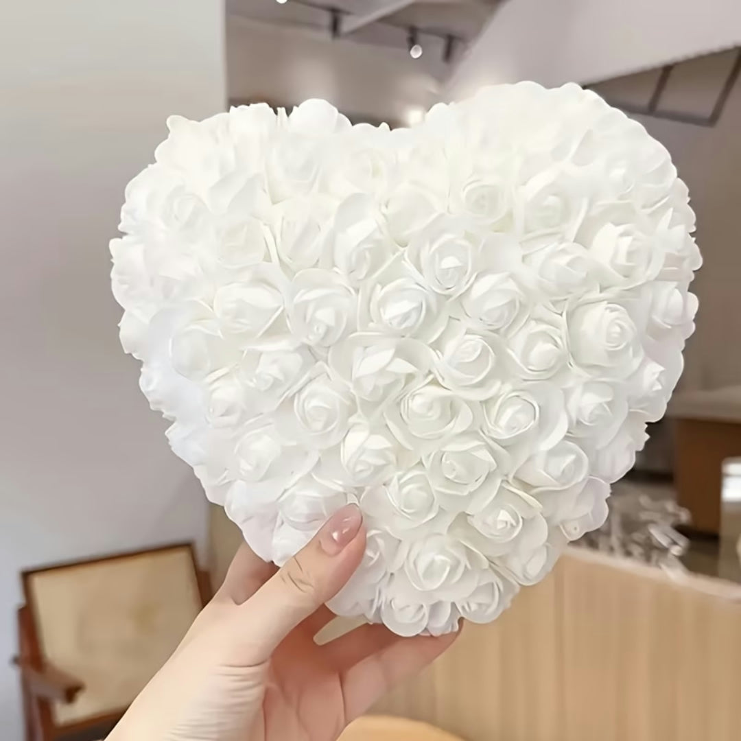 Moedeerdag Cadeau Kunstbloemen Rozen Boeket Hartvorm Decoratie - Image 2