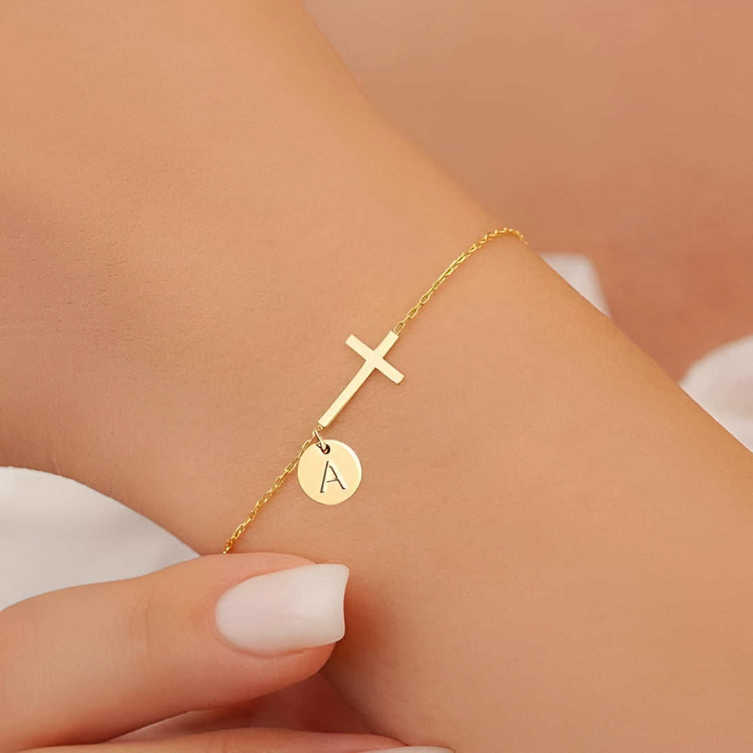 Moederdag Cadeau Armband Dames Kruis Verstelbaar RVS Sieraad - Image 3