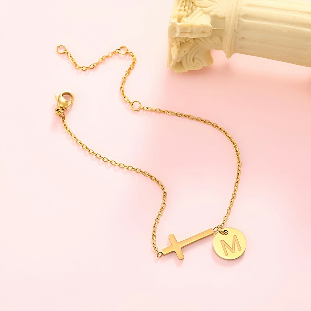 Moederdag Cadeau Armband Dames Kruis Verstelbaar RVS Sieraad - Image 4