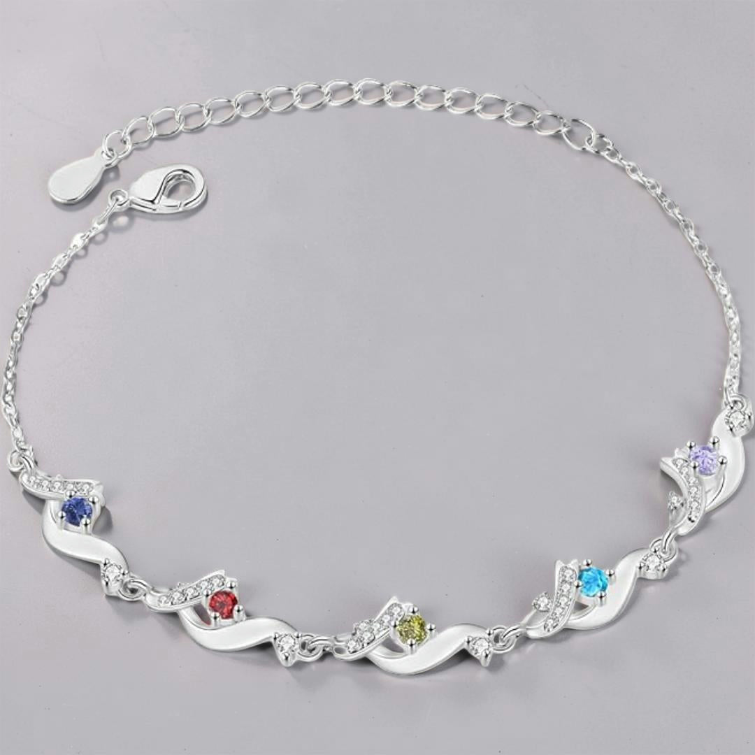 Moederdag Cadeau Armband Geboortesteen Sieraad Gepersonaliseerd - Image 18