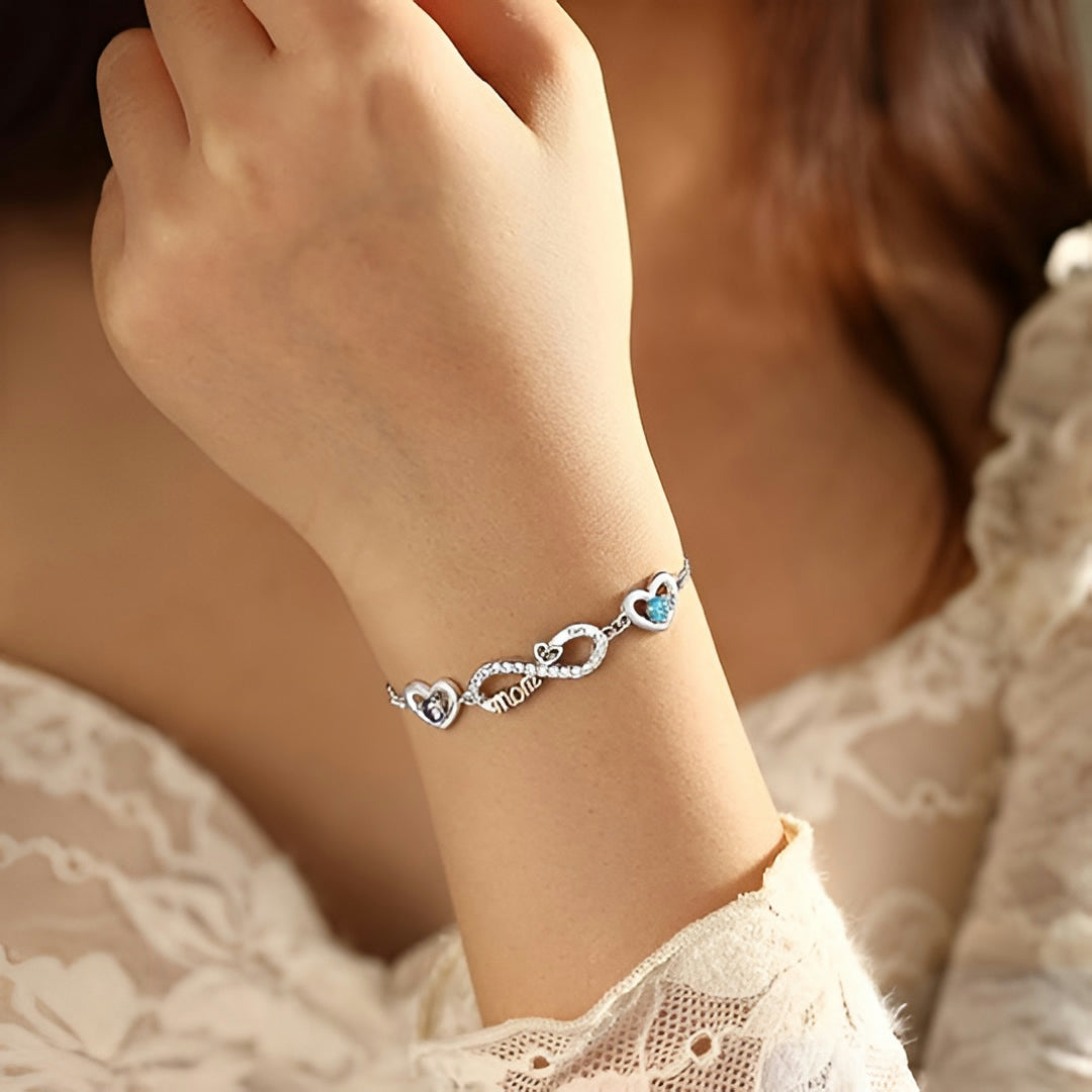 Moederdag Cadeau Armband Geboortesteen Sieraad Gepersonaliseerd - Image 25