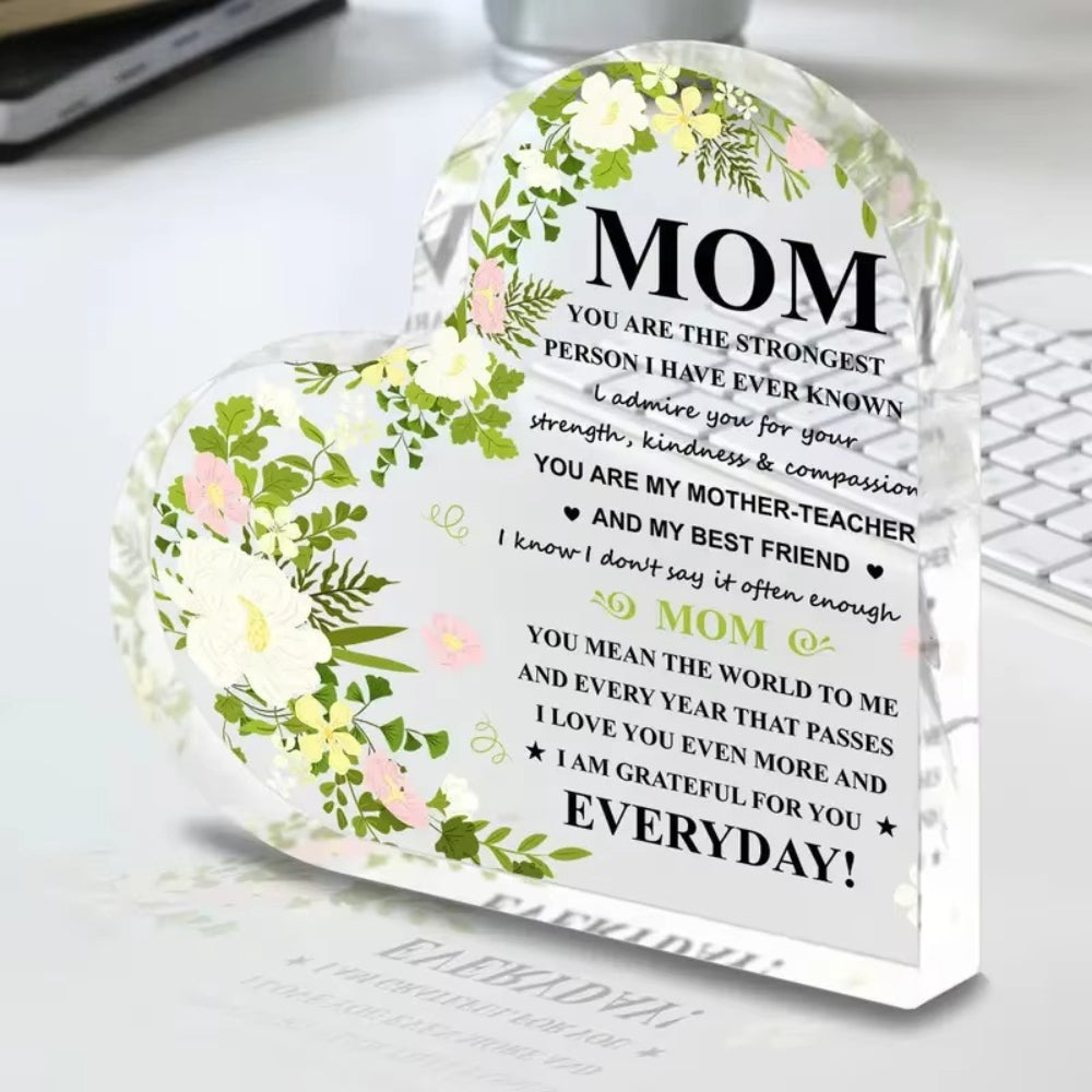 Moederdag Cadeau Decoratie Plaat Puzzle Tekst Blok Display