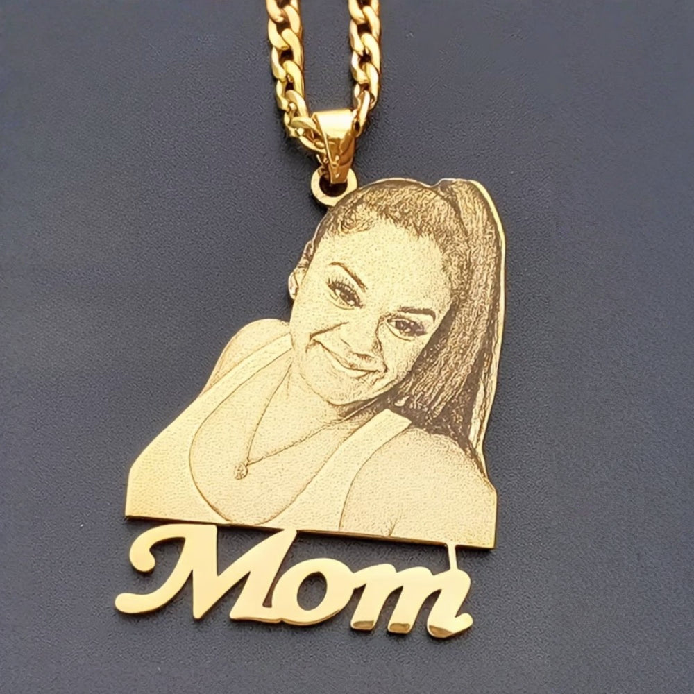 Moederdag Cadeau Ketting Dames Foto Hanger Naam