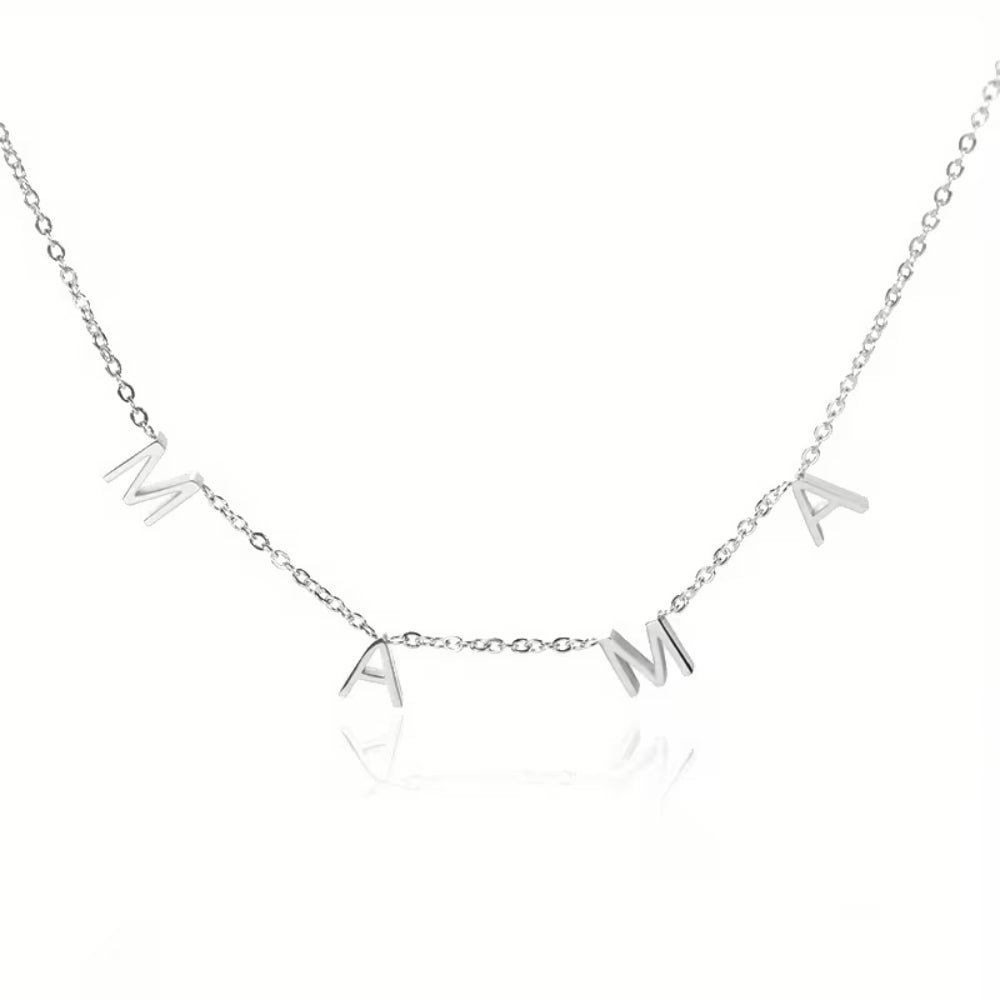 Mother's Day Gift Necklace Women Mama Letters Pendant
