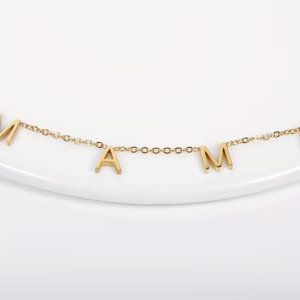 Mother's Day Gift Necklace Women Mama Letters Pendant