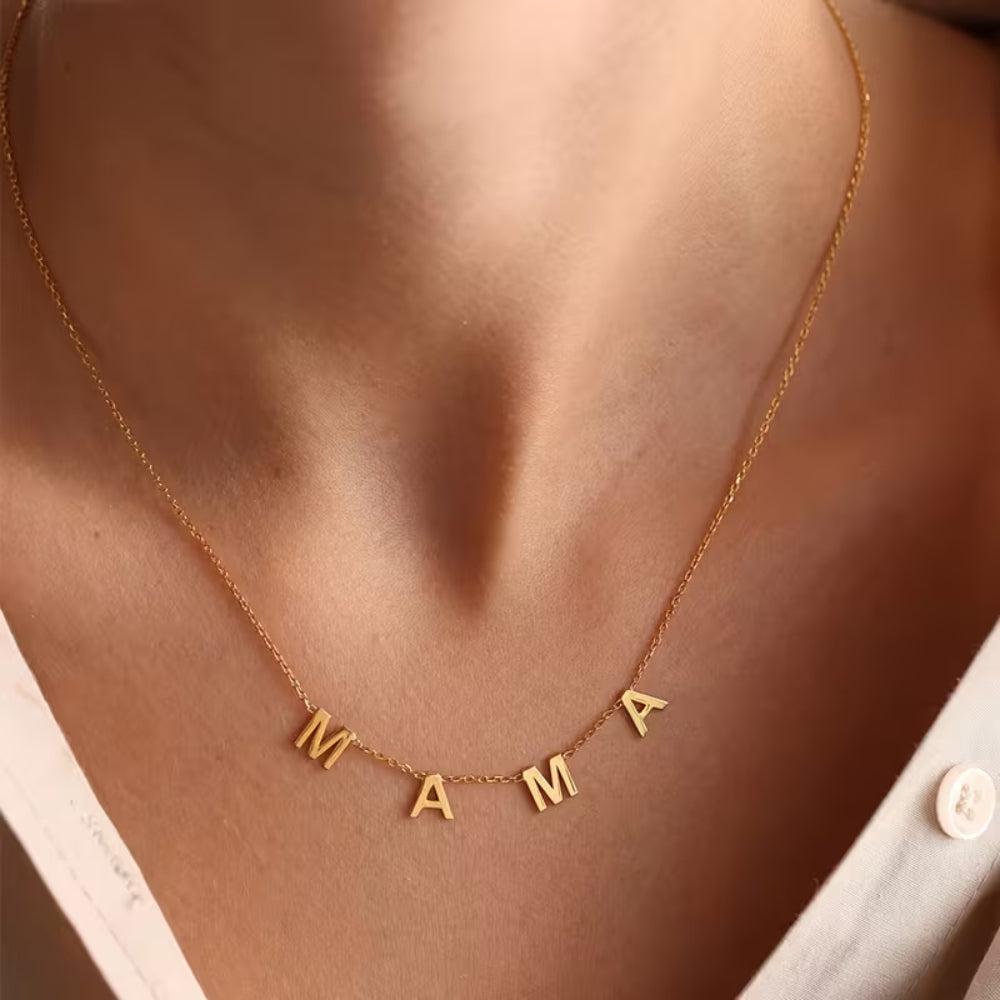 Moederdag Cadeau Ketting Dames Mama Letters Hanger