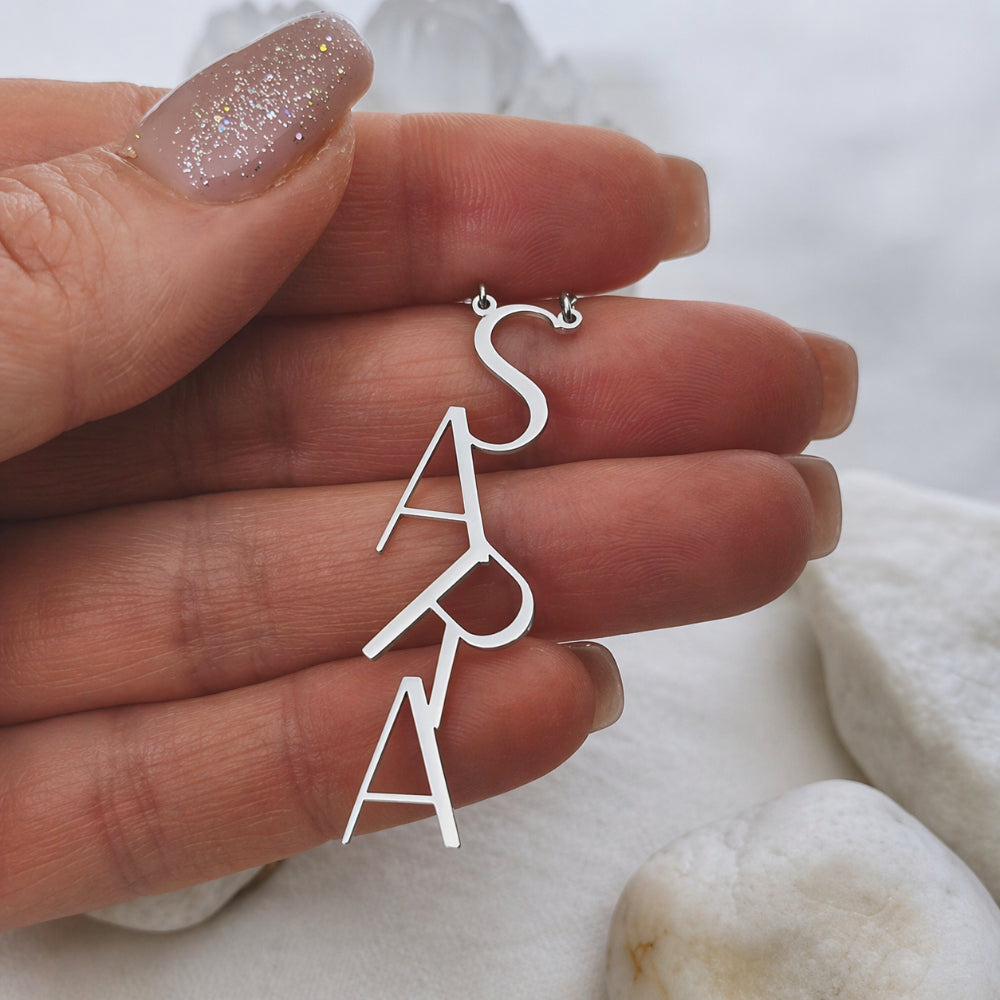 Collana Regalo Festa della Mamma Donna Ciondolo Nome Lettere