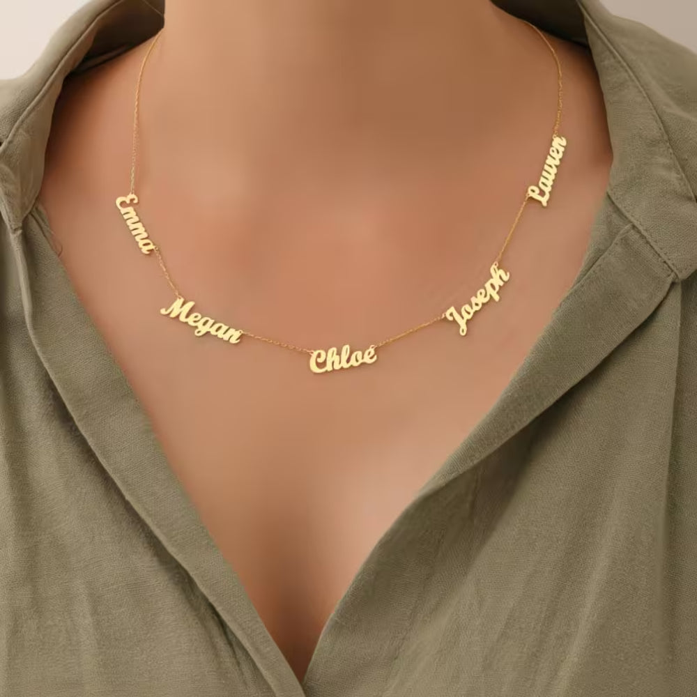 Mother's Day Gift Necklace Personalized Name Family Jewelry