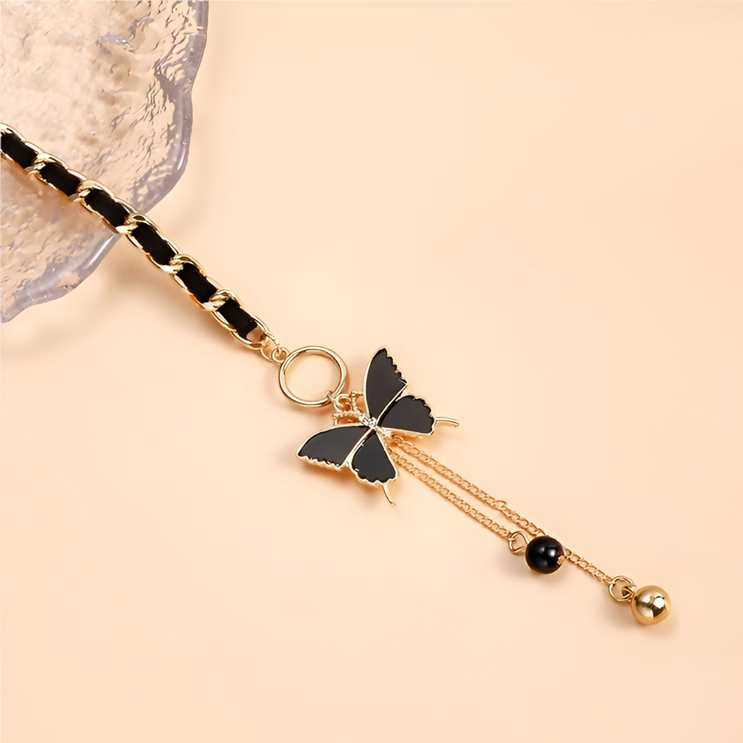 Collana Donna Regalo Festa Mamma Choker Farfalla Pendente