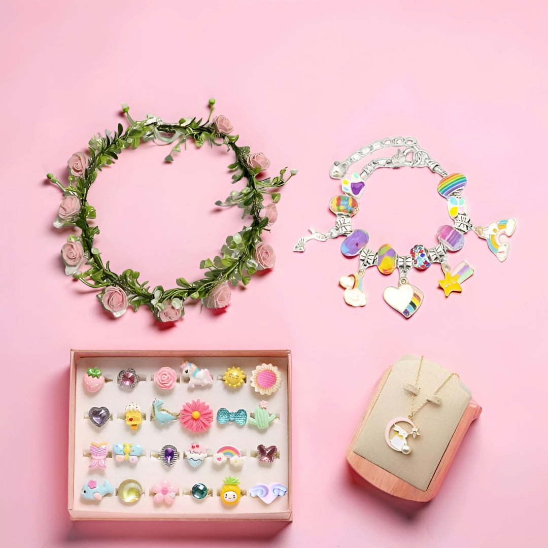 Set creativo per bambini per realizzare braccialetti - Regalo per la Festa della Mamma