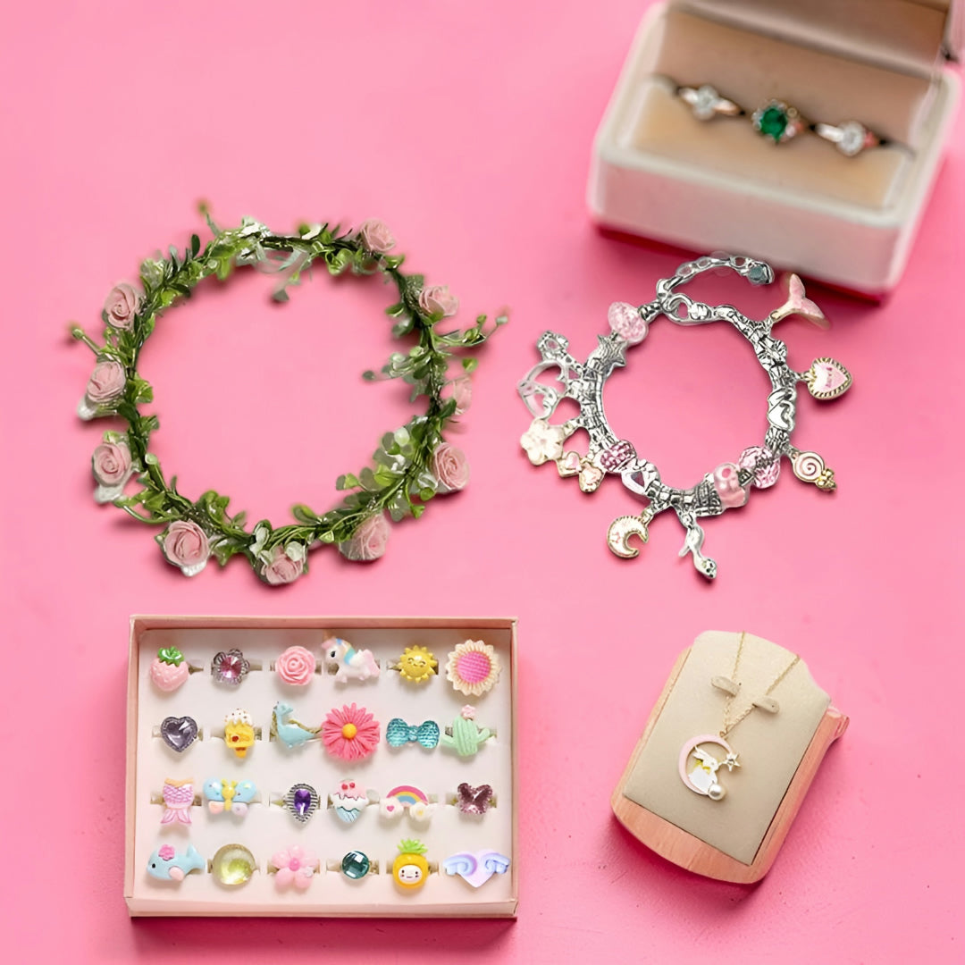 Set creativo per bambini per realizzare braccialetti - Regalo per la Festa della Mamma