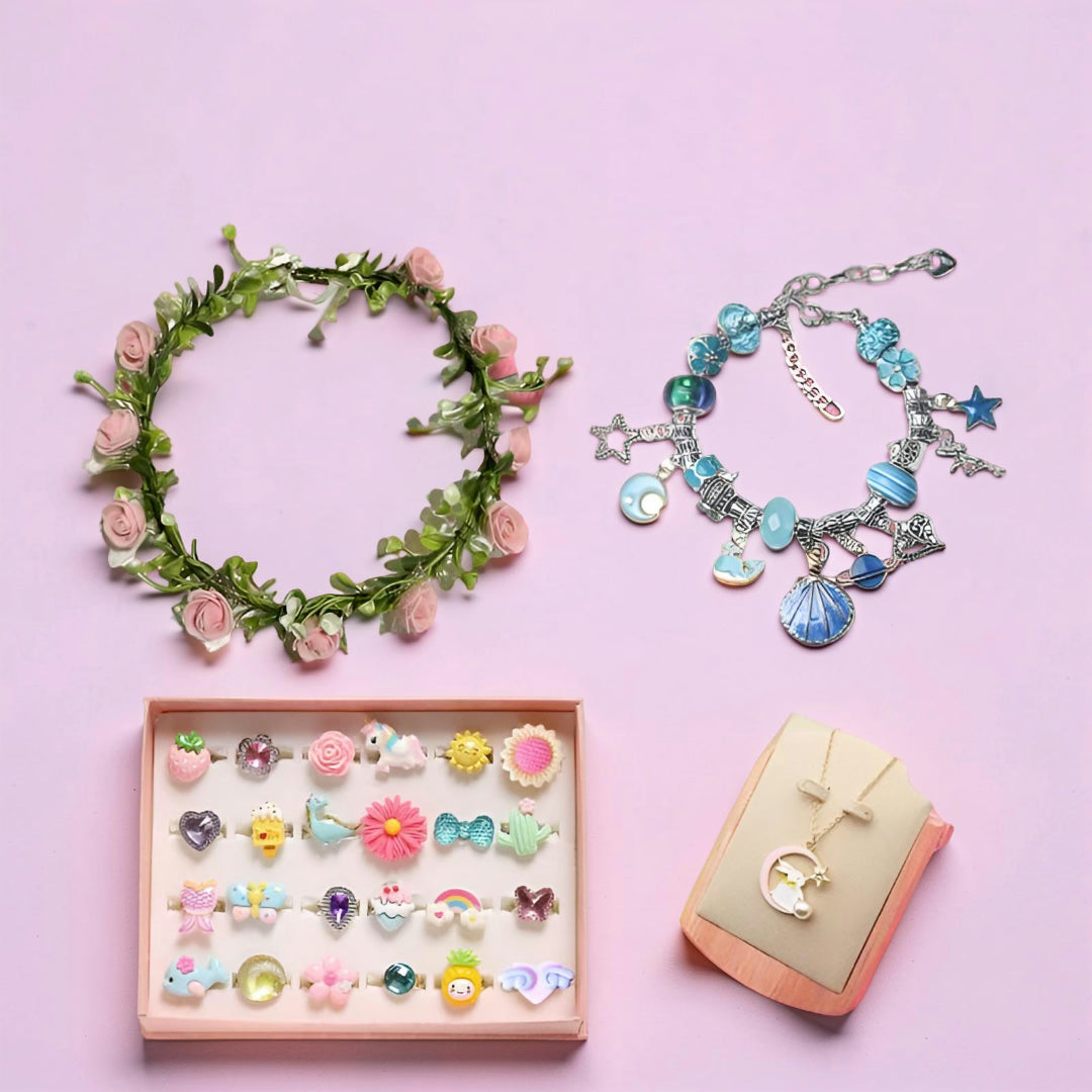Set creativo per bambini per realizzare braccialetti - Regalo per la Festa della Mamma