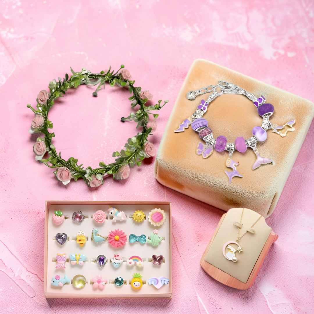 Set creativo per bambini per realizzare braccialetti - Regalo per la Festa della Mamma
