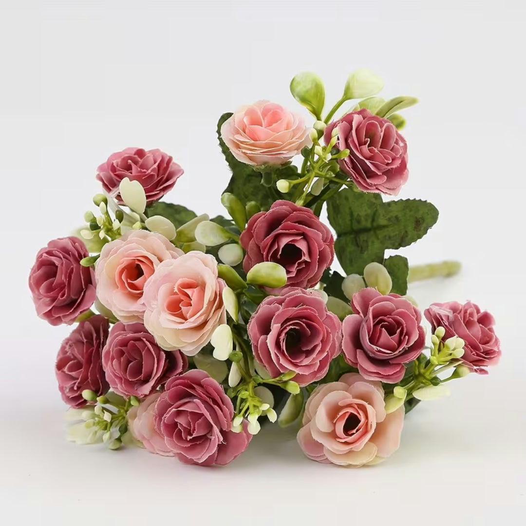 Mother's Day Gift Artificial Flower Rose Bouquet Table Decoration