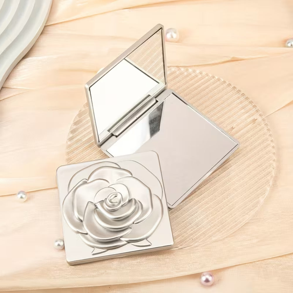 Regalo para el Día de la Madre Espejo de Maquillaje Plegable Rosa Aumentado
