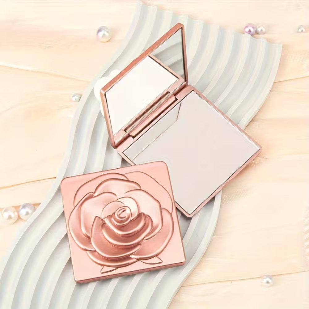 Mother's Day Gift Makeup Mirror Foldable Rose Magnifying