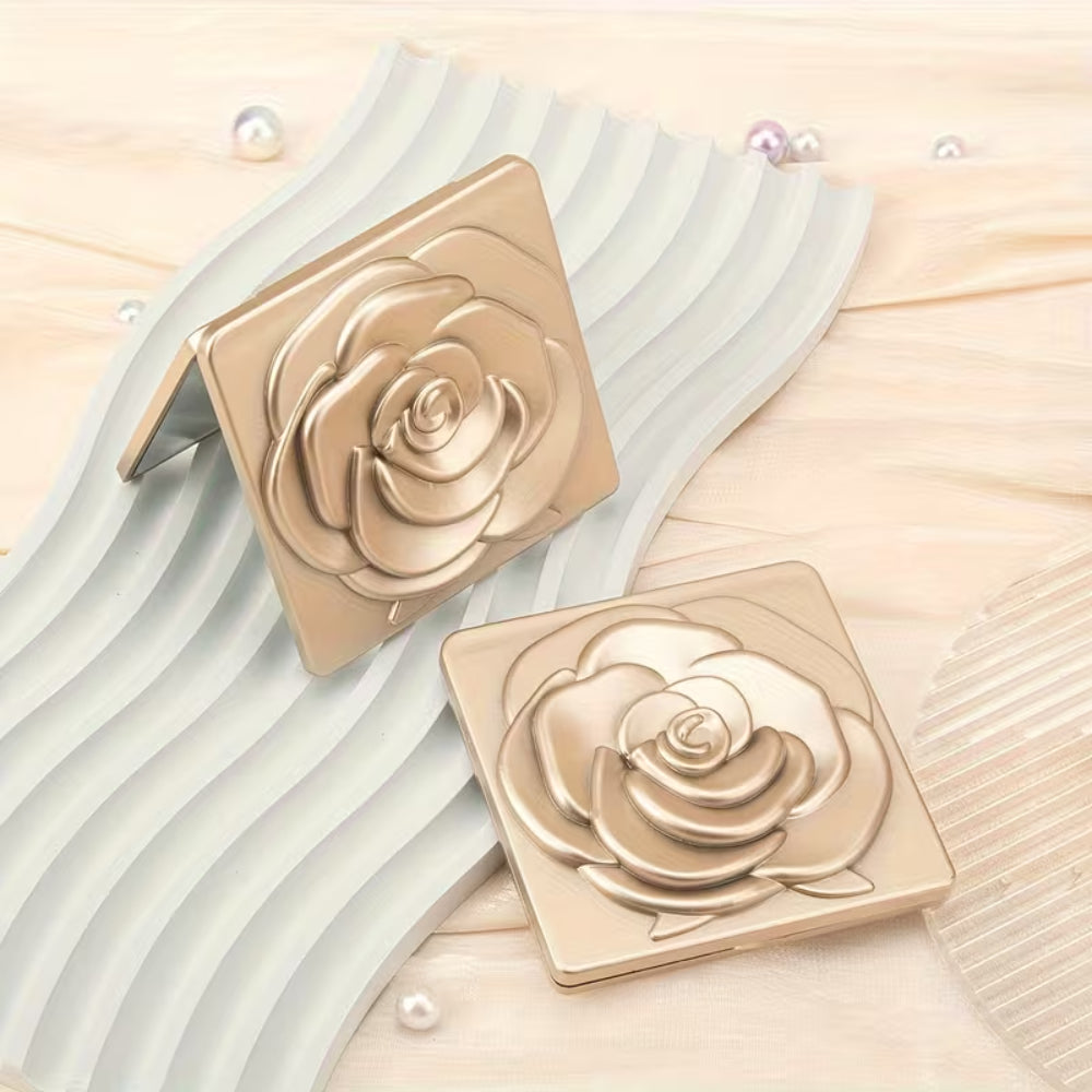 Mother's Day Gift Makeup Mirror Foldable Rose Magnifying