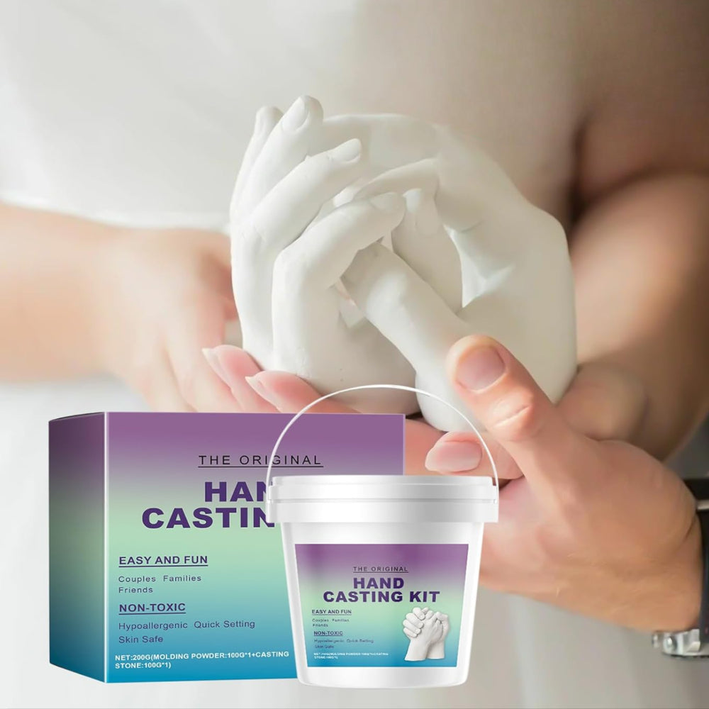 Kit Regalo Festa della Mamma Impronta della Mano 3D Set in Gesso