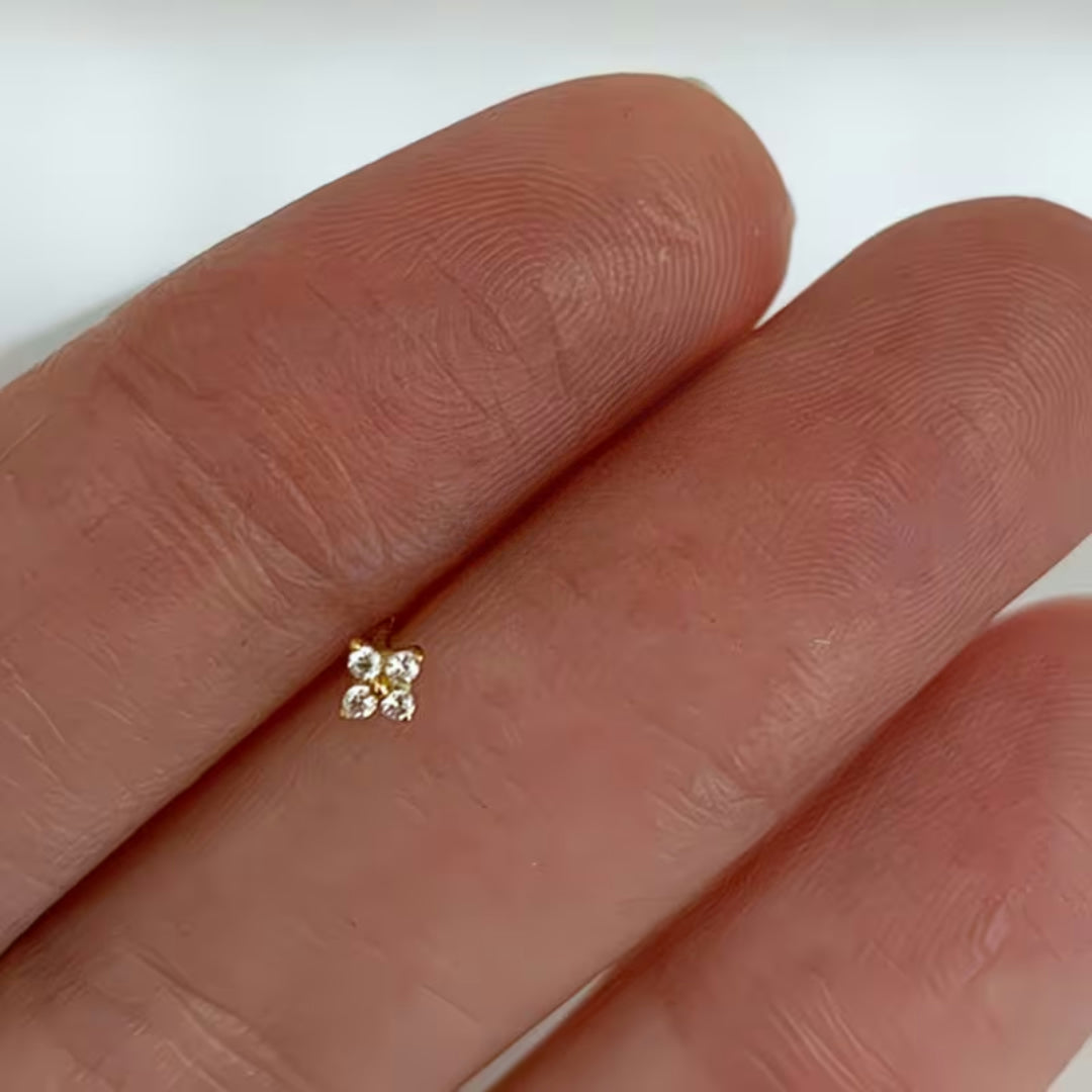 Moederdag Cadeau Oorbellen Dames Bloem Studs Design - Image 2