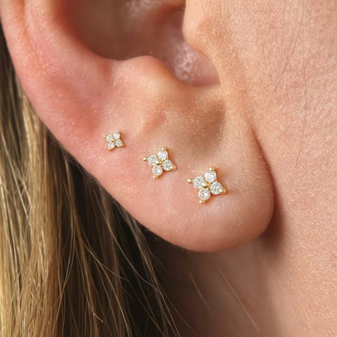Moederdag Cadeau Oorbellen Dames Bloem Studs Design