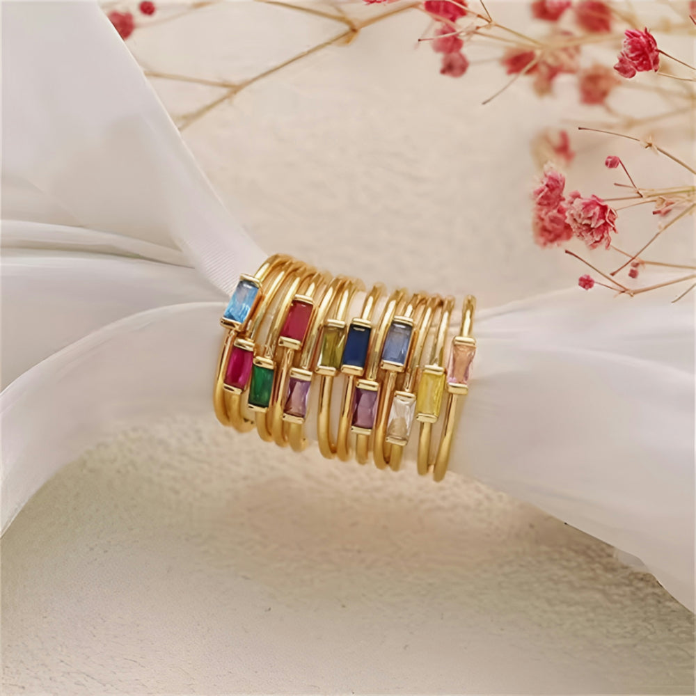 Mother's Day Gift Ring Women Adjustable Minimalist Slim Ring
