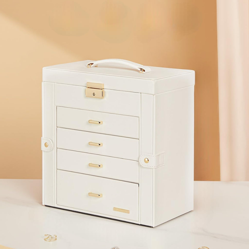 Moederdag Cadeau Sieraden Doos Organizer Lade Spiegel Opbergkast