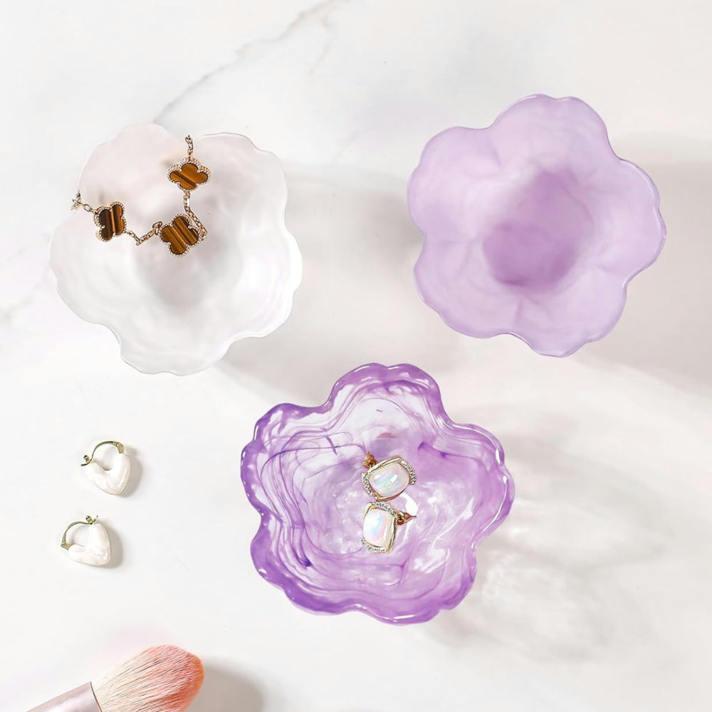 Mother's Day Gift Jewelry Holder Flower Dish Ring Storage Tray