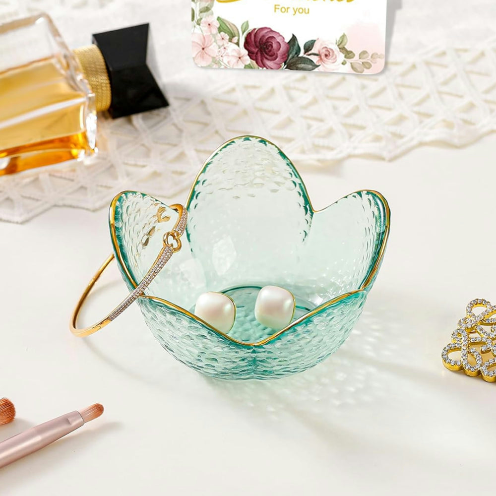 Mother's Day Gift Jewelry Holder Flower Dish Ring Storage Tray